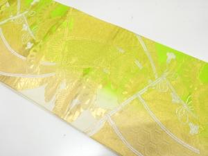几帳に笠松模様織り出し　袋帯
